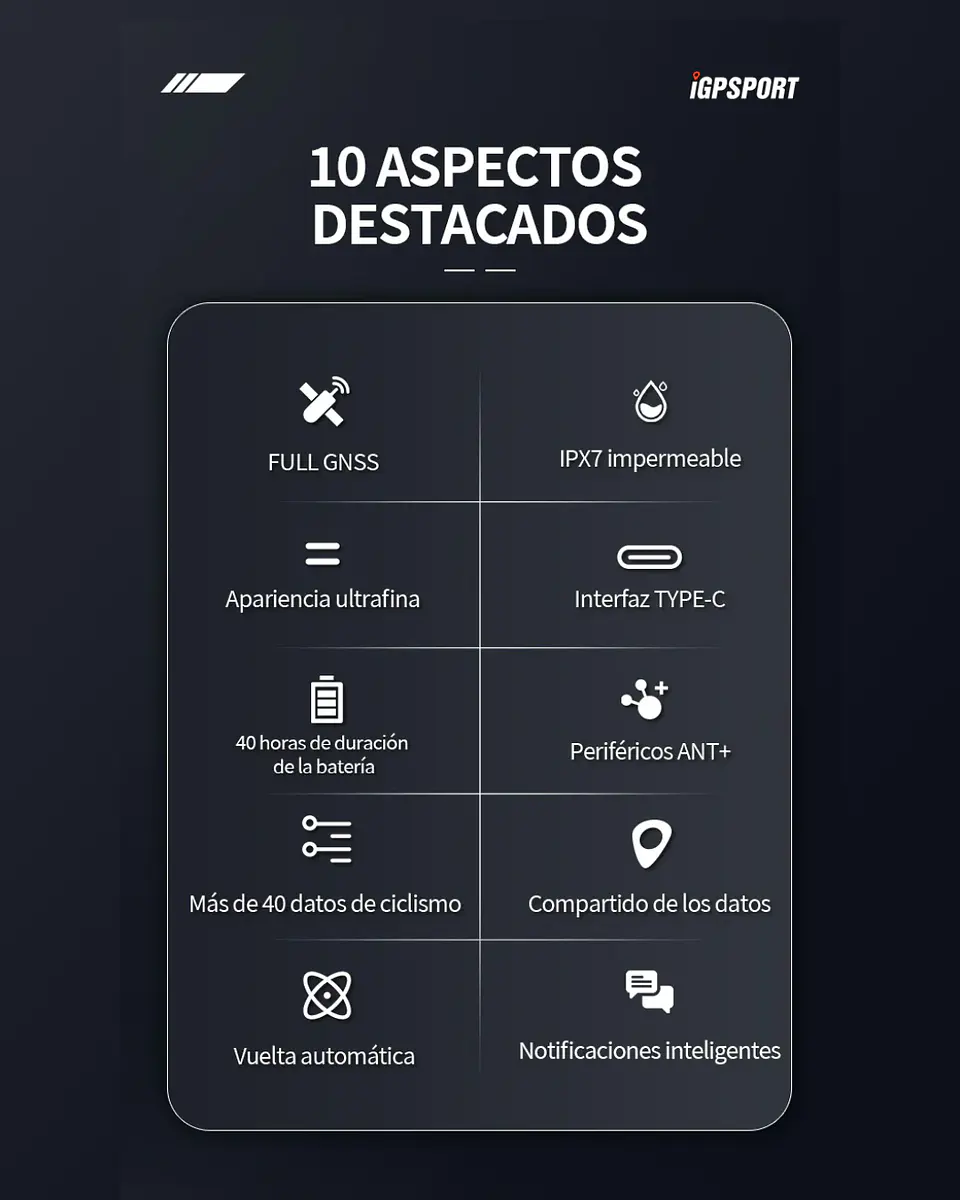 Ciclocomputador iGPSPORT BSC100S 3