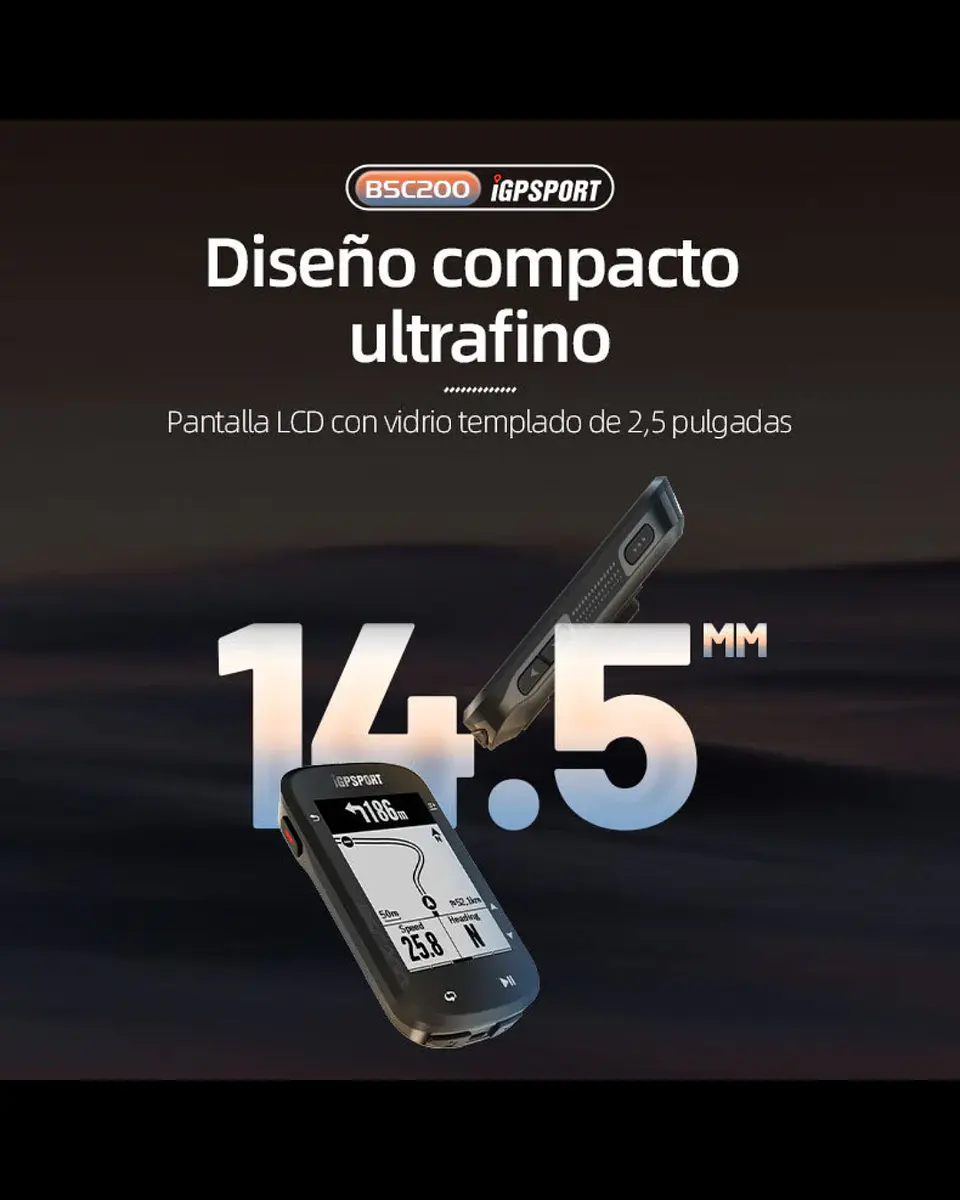 Ciclocomputador iGPSPORT BSC200 6