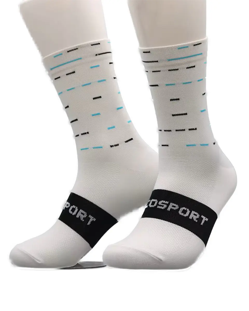 Calcetines ciclismo blancos GLCOSPORT 1