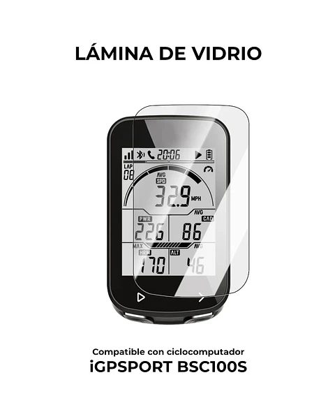 Vidrio templado iGPSPORT BSC100S 