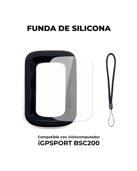 Funda silicona + Lamina + Correa para iGPSPORT BSC200