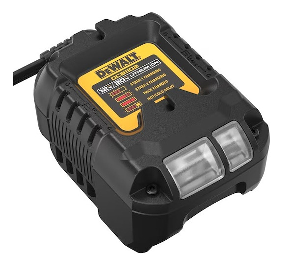 Cargador De Bateria Dewalt 20v Dcb1102 (adaptado A 220)  3