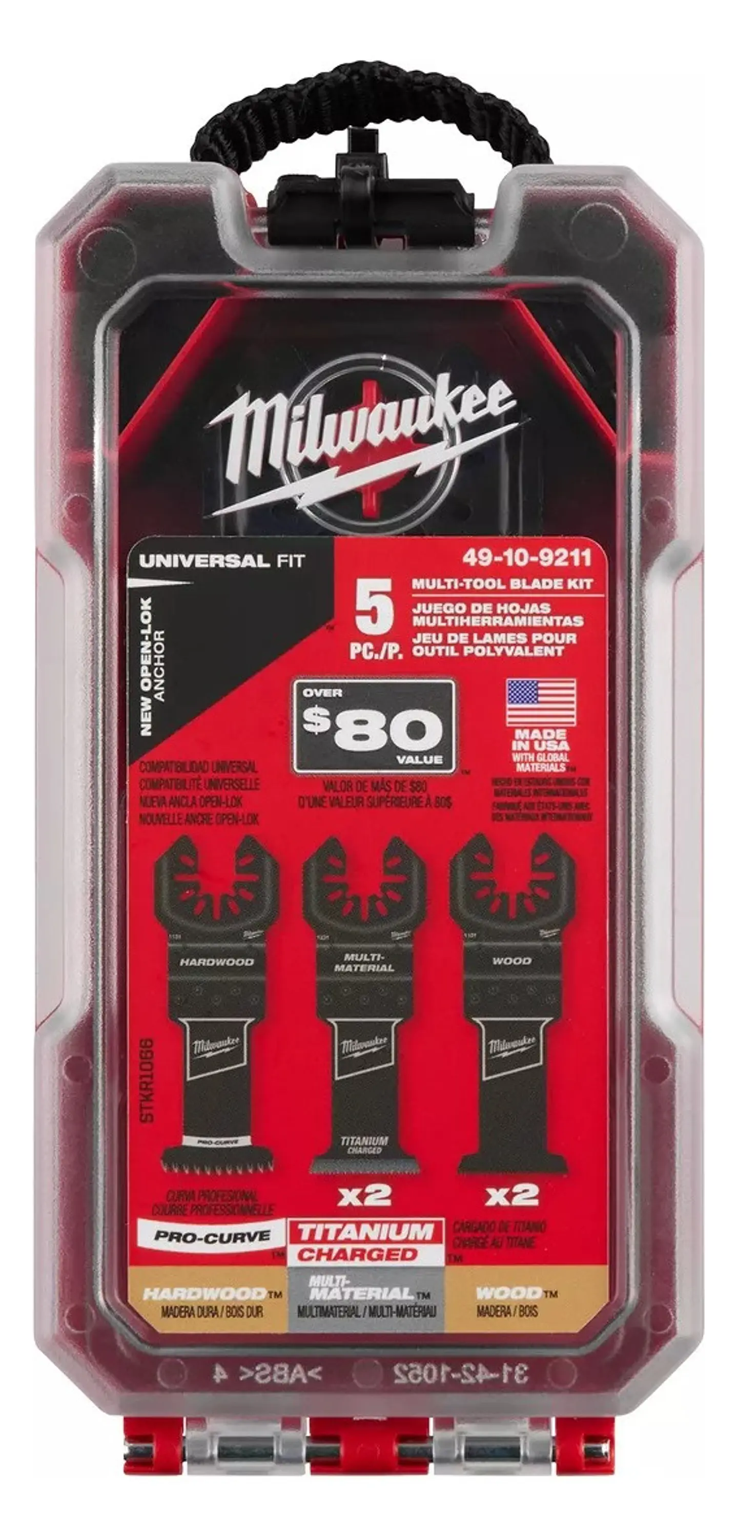 Milwaukee- Oscilante Multiherramienta (5pc) 49-10-9211 2