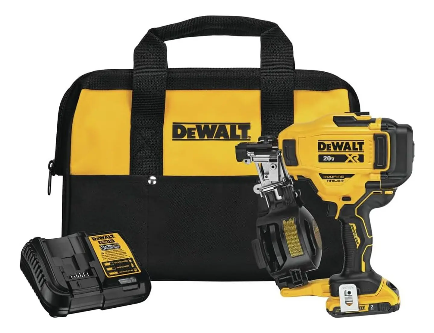 Clavadora De Techos Dewalt Dcn45rnd1 20v Xr 15 Grados 1