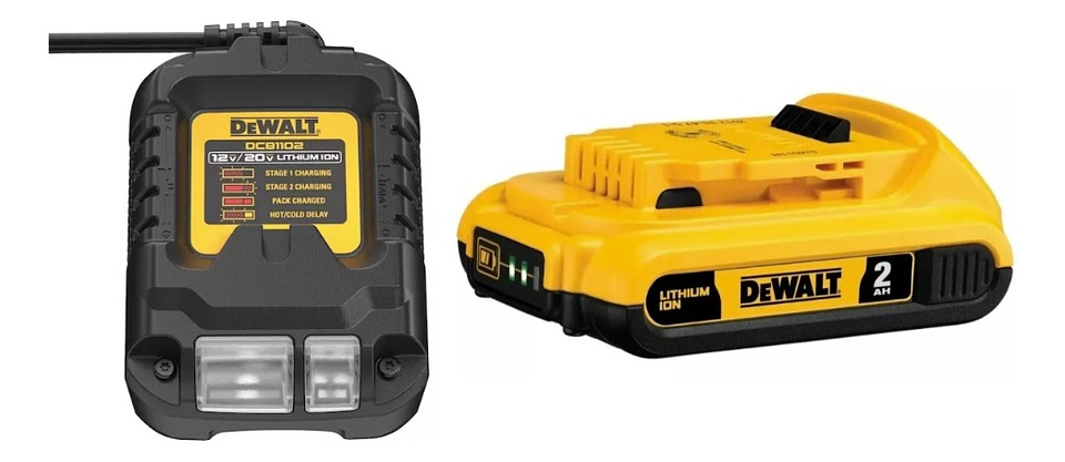 Cargador Dewalt 20v + 1 Bateria Dewalt 2.0ah Litio 20v 1