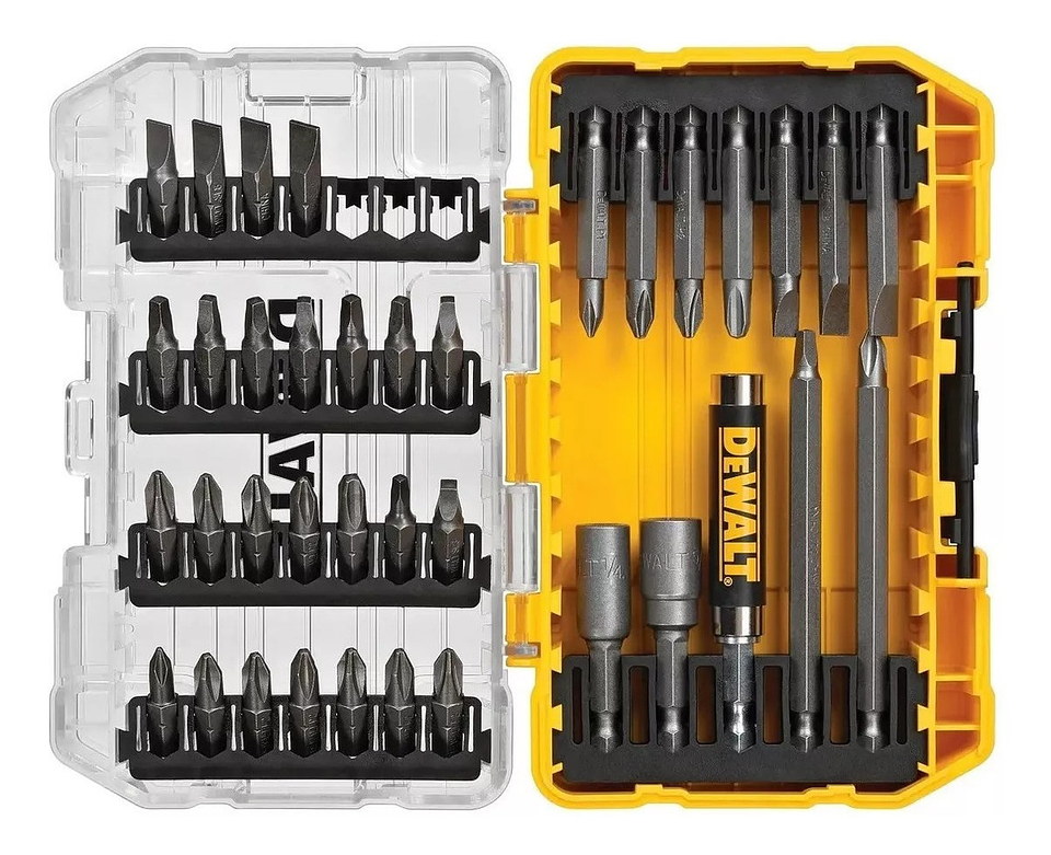 Set De 37 Piezas Con Guía Magnética Dewalt DW2163 1