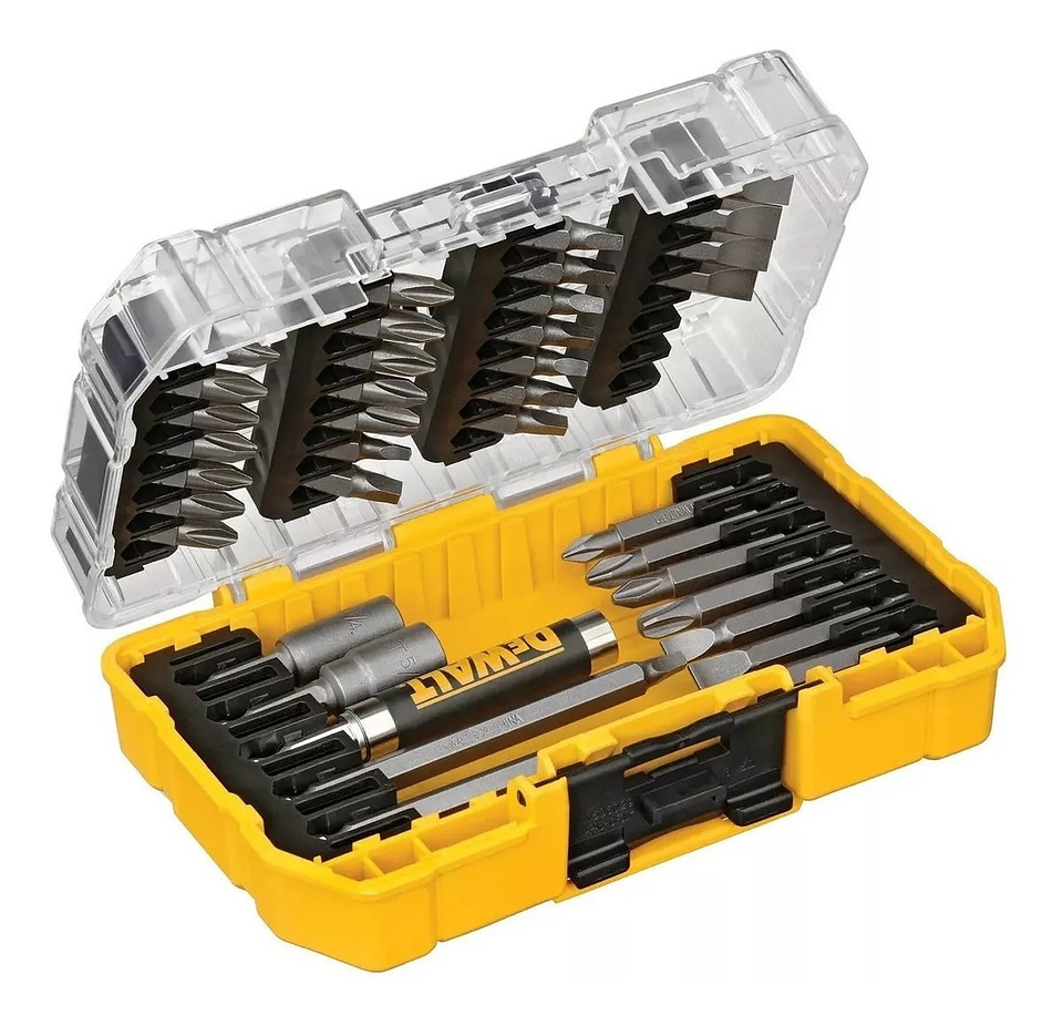Set De 37 Piezas Con Guía Magnética Dewalt DW2163 2