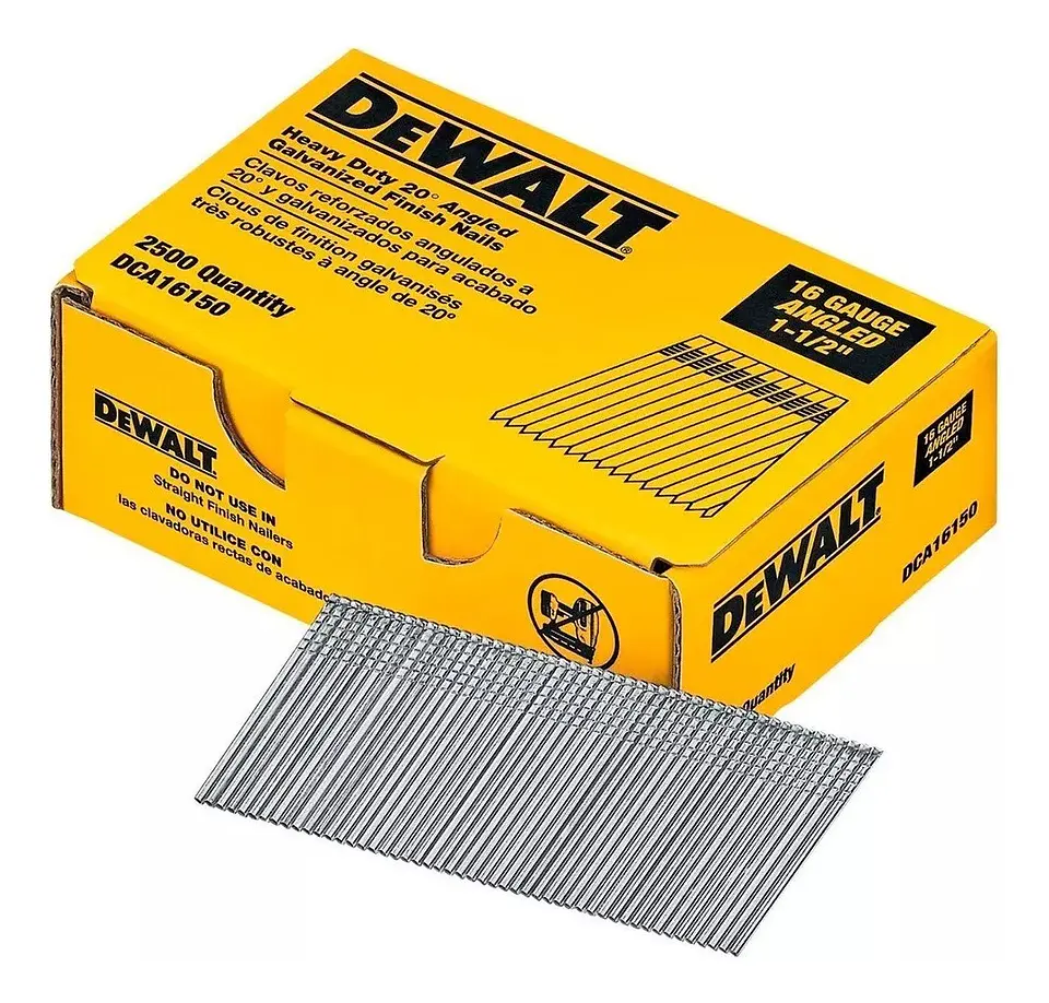 Clavos Reforzados 1-1/2 16ga Dewalt Dca16150 1