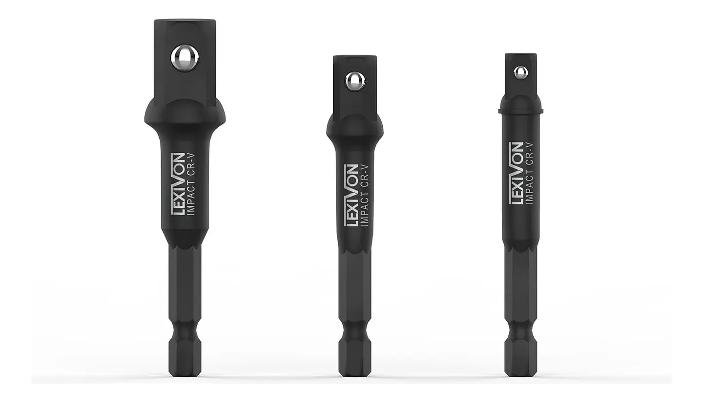 Adaptadores Para Llave De Impacto 1/4-3/8-1/2 Lexivon  1
