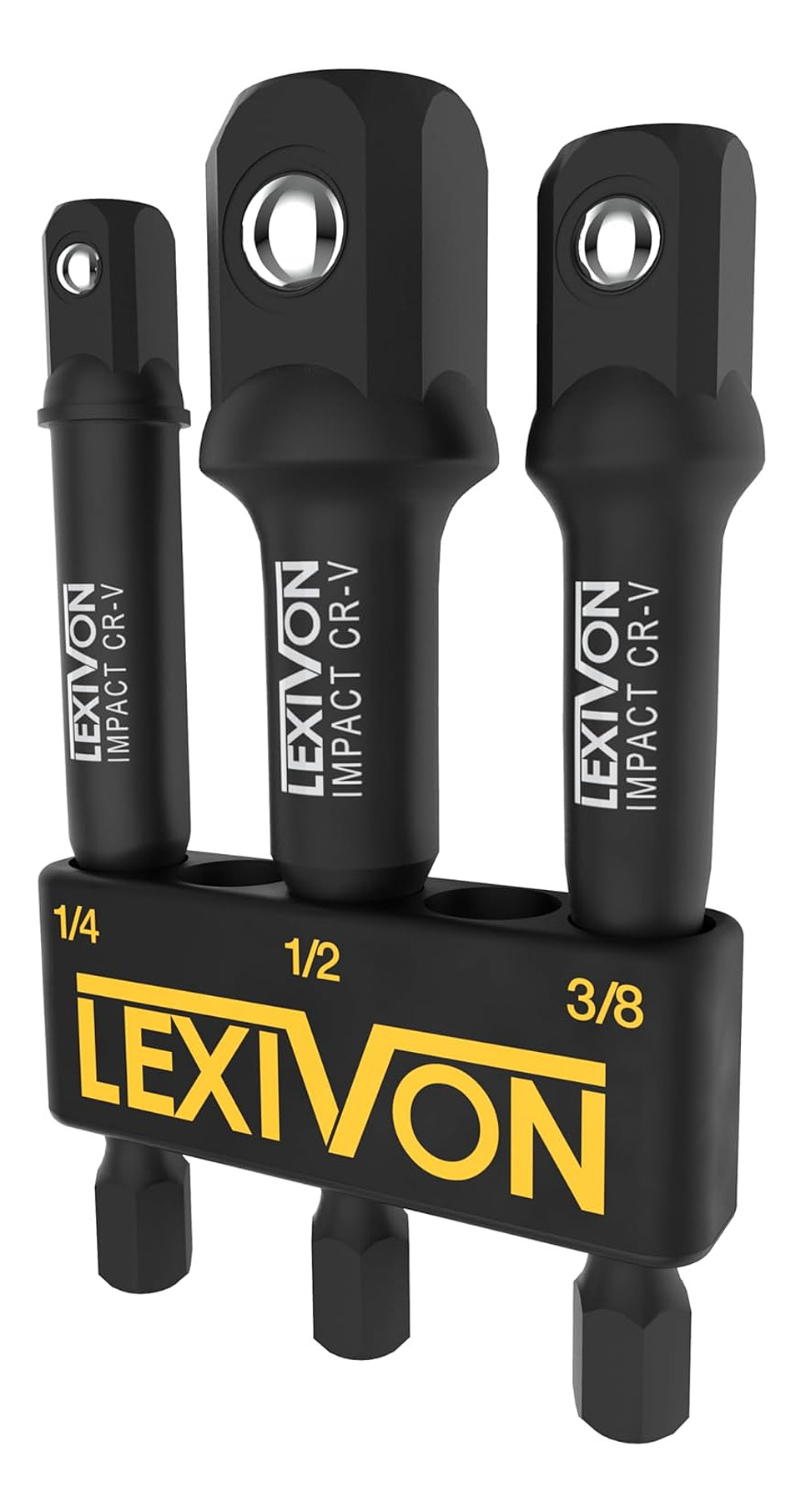 Adaptadores Para Llave De Impacto 1/4-3/8-1/2 Lexivon  2