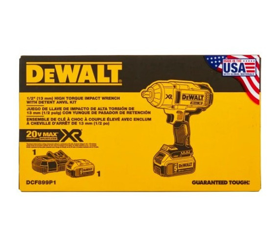 Dewalt Llave De Impacto 1/2 Dcf899m1 20v Xr 950nm Usa 2