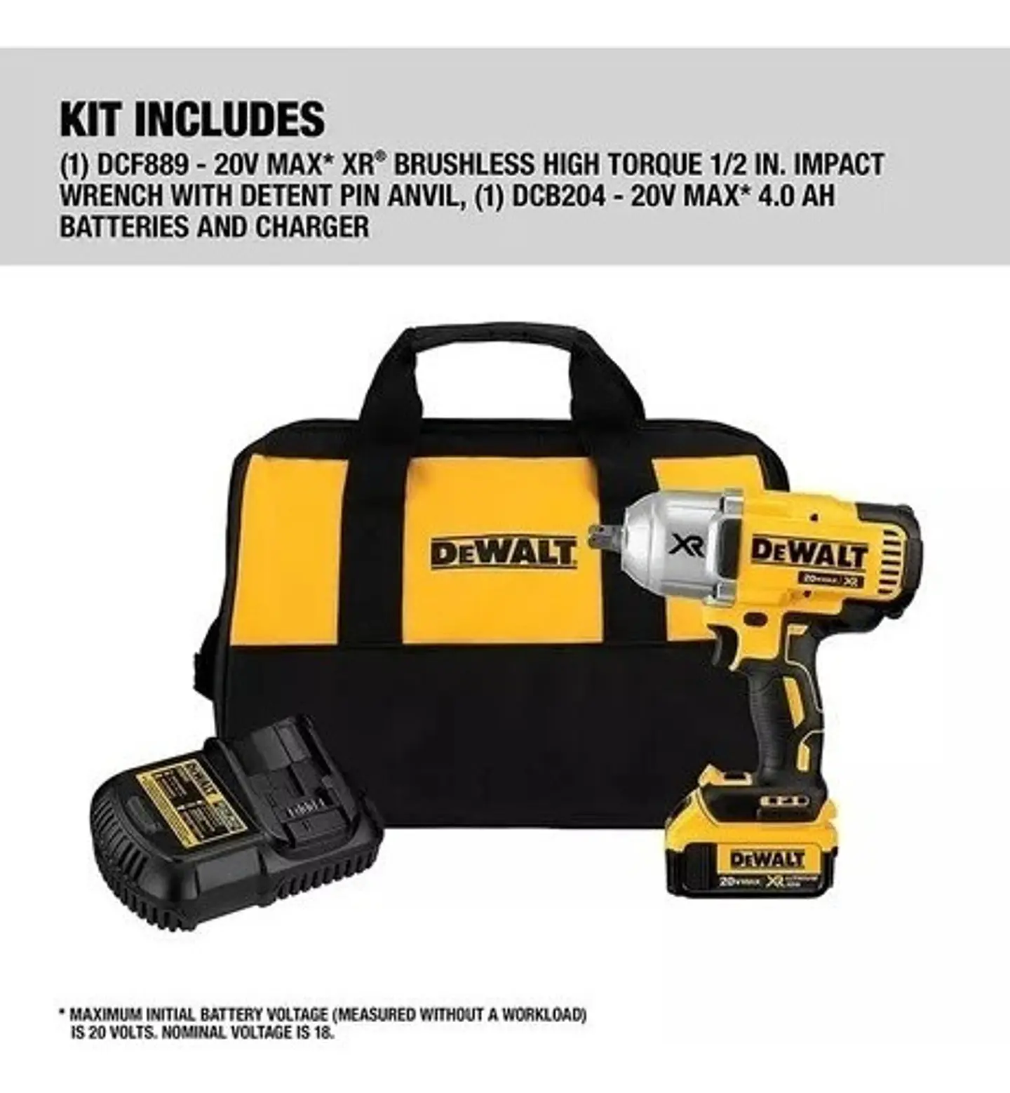 Dewalt Llave De Impacto 1/2 Dcf899m1 20v Xr 950nm Usa 3