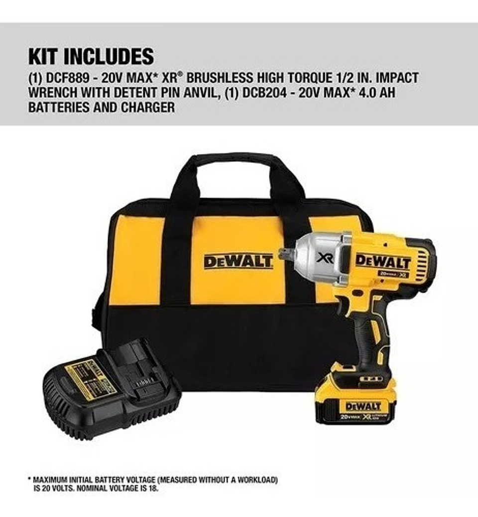 Dewalt Llave De Impacto 1/2 Dcf899m1 20v Xr 950nm Usa 3