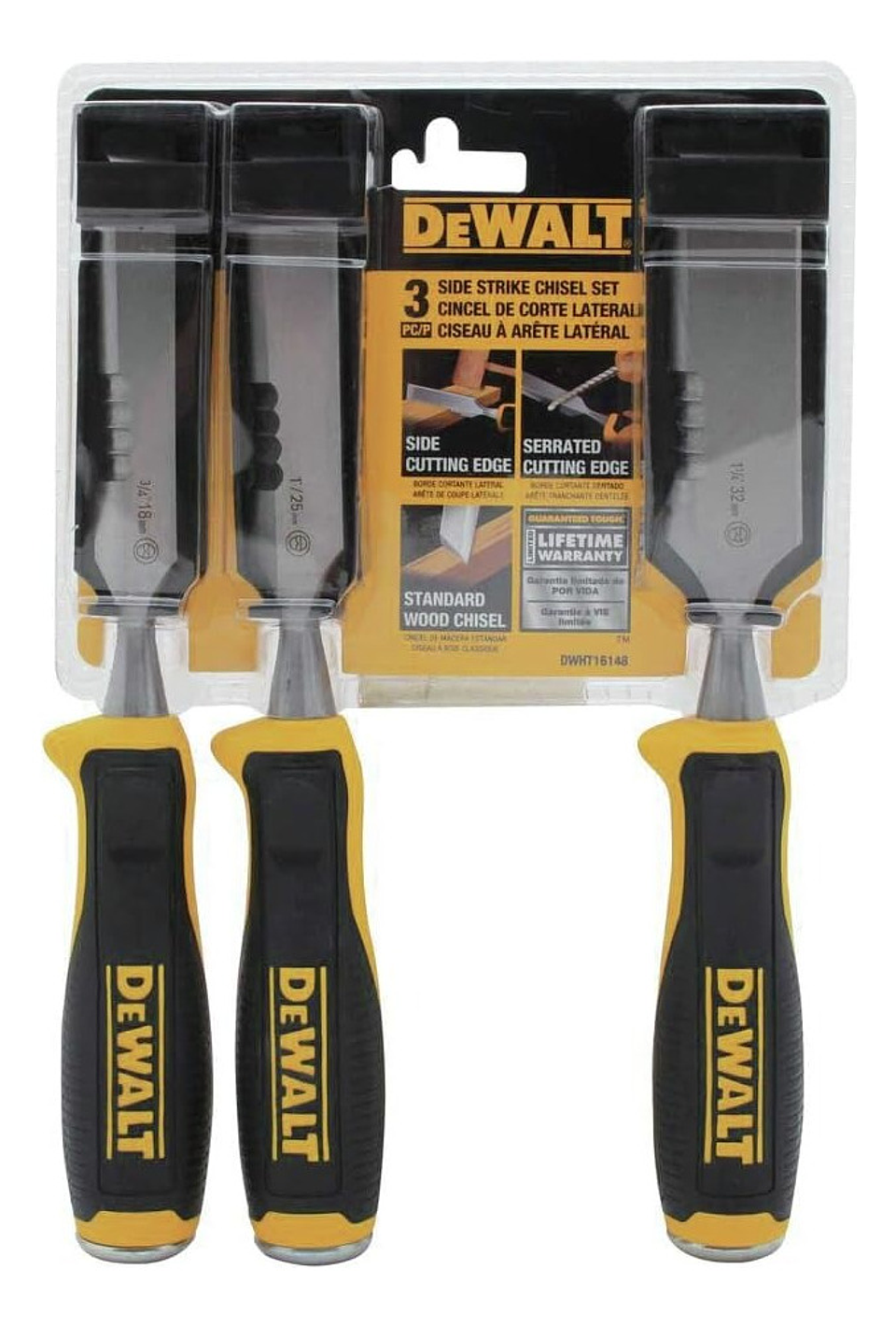 Juego De Cinceles Para Madera 3 Piezas Dewalt Dwht16148 3