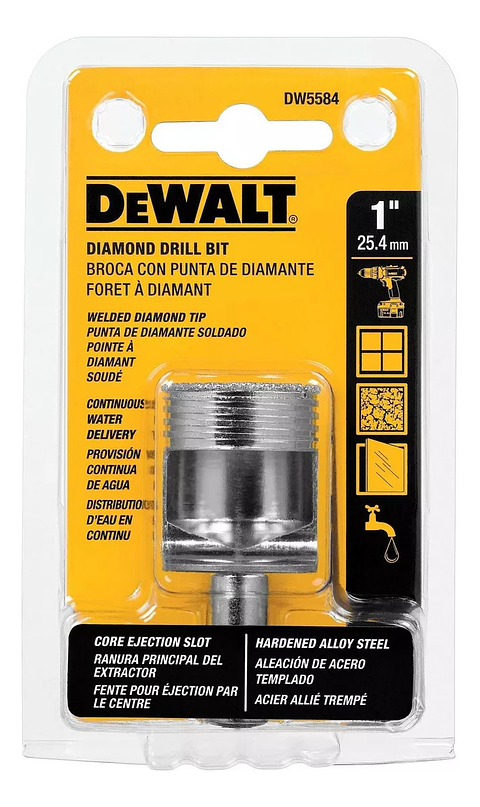 Broca Diamantada Para Porcelanato 1 Dewalt Dw5584