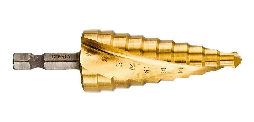 Broca Escalonada 14-16-18-20-22-24-25mm Dewalt DT5030-QZ 2