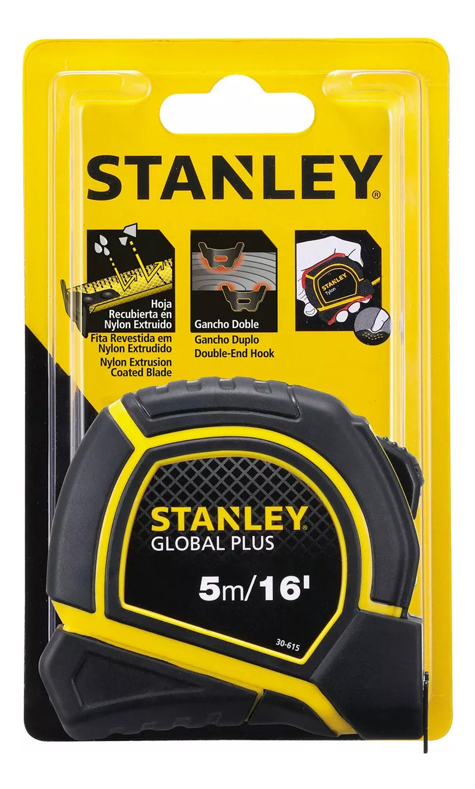 Cinta Métrica Global Plus 5m/16' Stanley 30-615 2