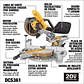 Sierra Ingleteadora Dewalt Telescópica 7-1/4 DCS361B 20V - Miniatura 2