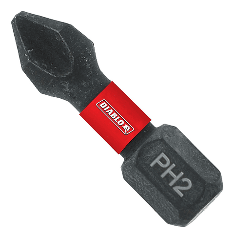 Set De 15 Puntas De Impacto Diablo Ph2 X 25mm 