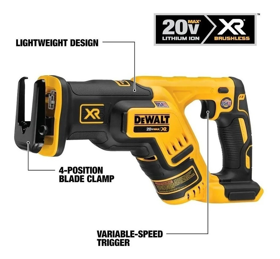 Sierra Sable Compacta Dewalt Xr Dcs367b 20v Max  3