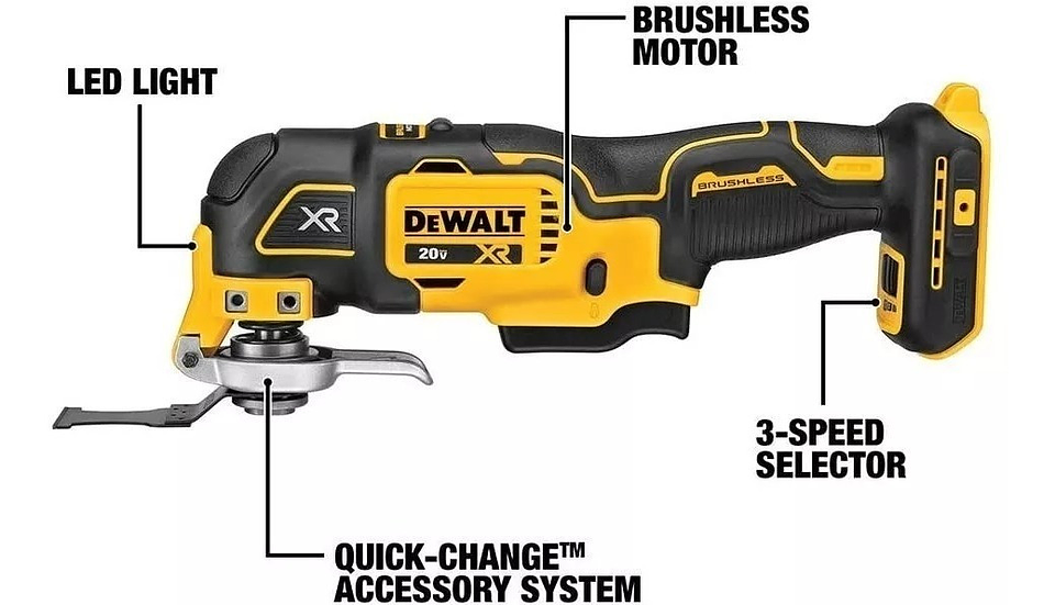 Herramienta Oscilante Dewalt 20v Xr Dcs356c1 2