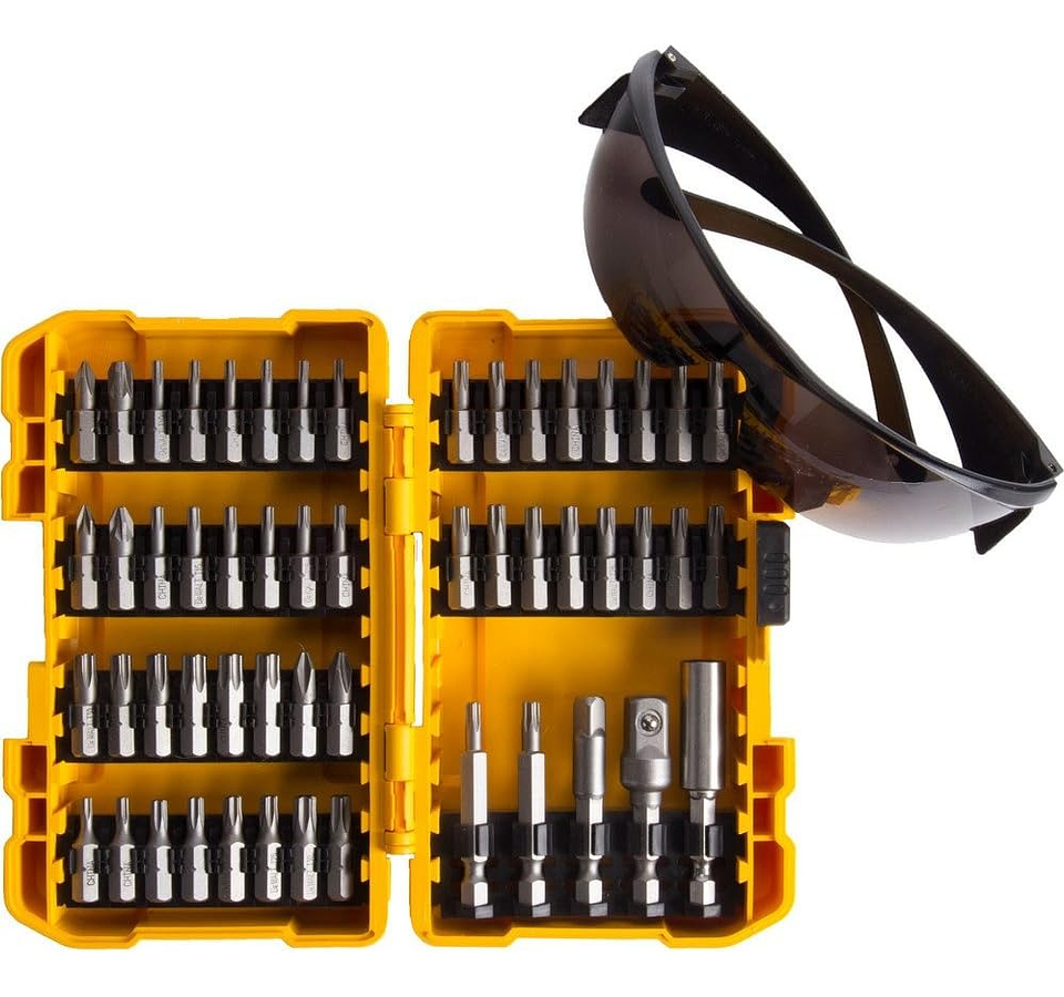 Set 52 Piezas Atornillar + Gafas Oscuras Dewalt 1