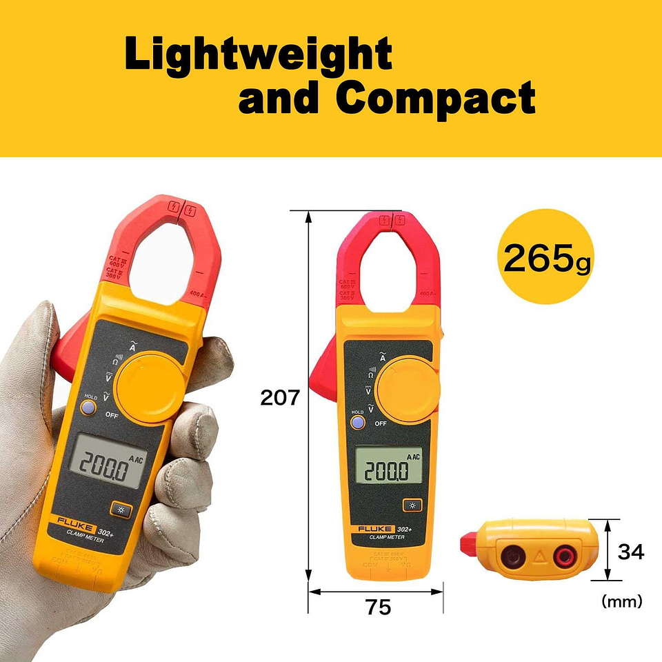 Amperimetro Digital Fluke 302+400ac 3