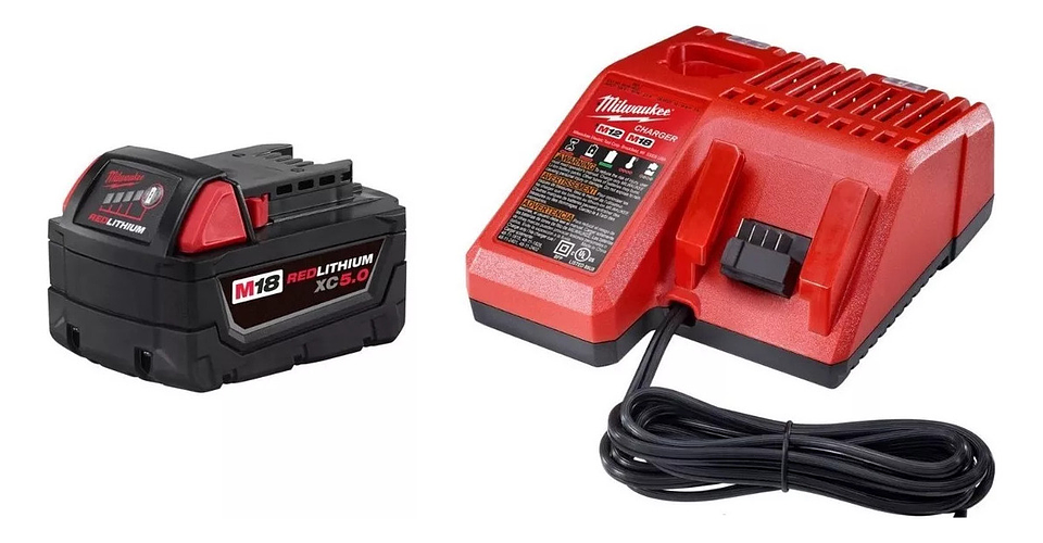 Kit Cargador Y Bateria 5.0 Ah 18v Milwaukee 48-5950 1