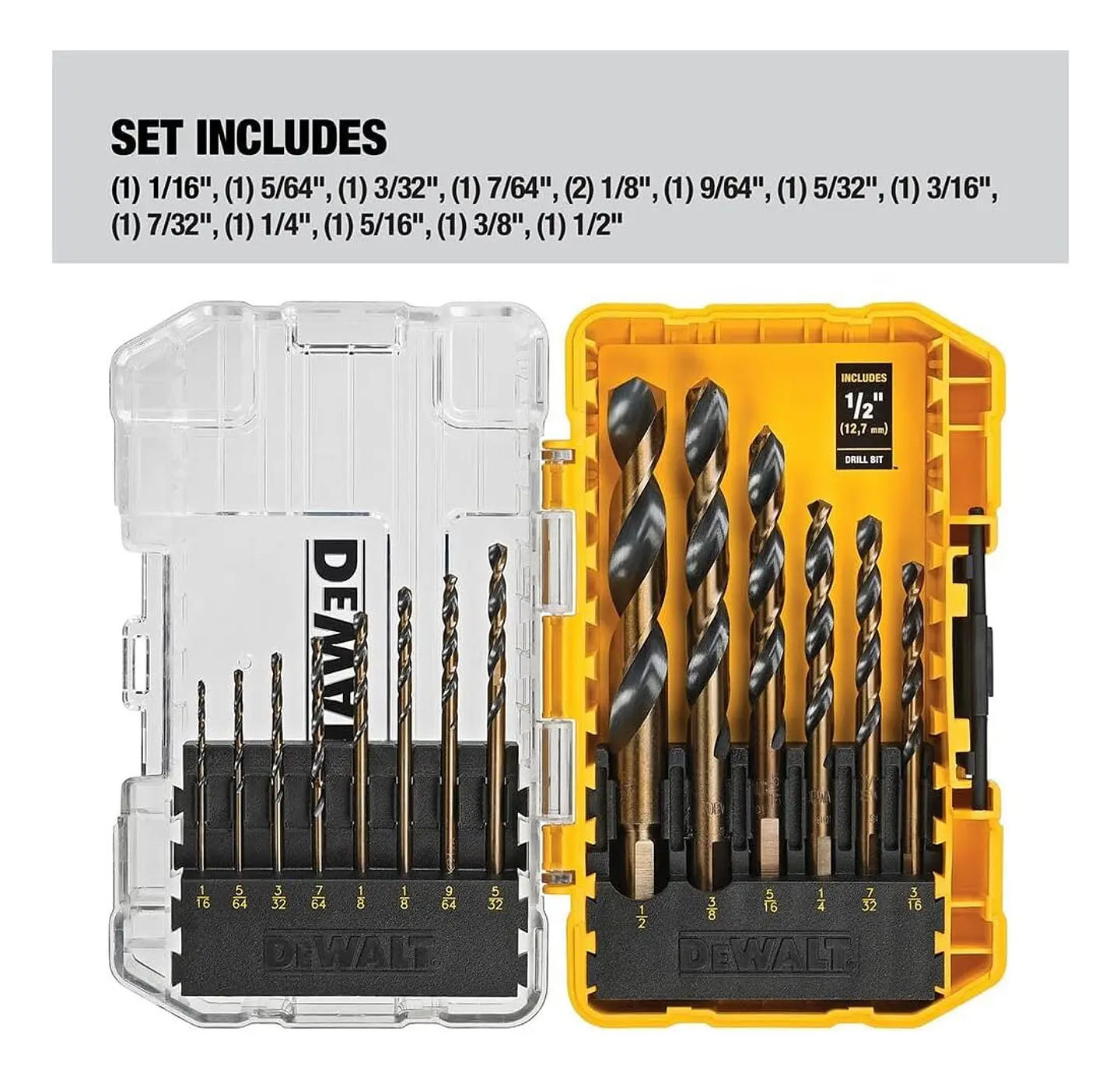 Set De Brocas 14 Piezas Dewalt Black&gold Dwa1184 3