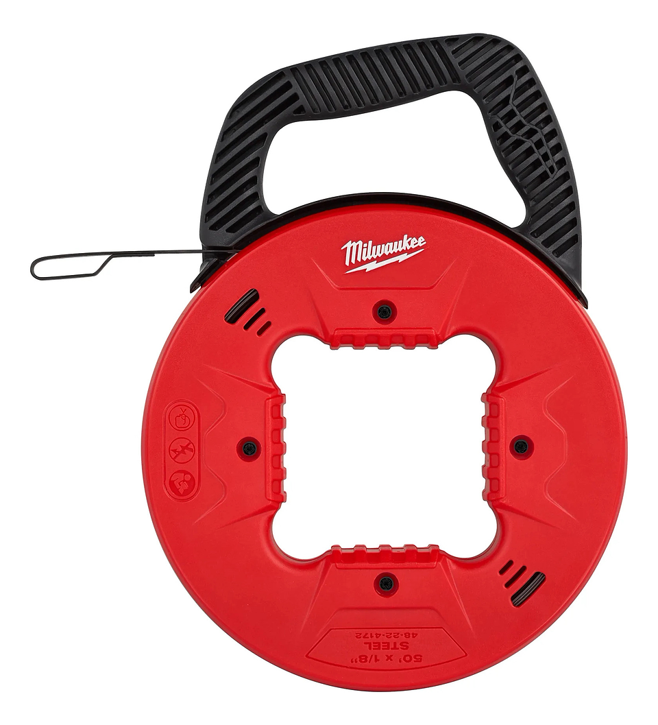 Laucha Pasacable 15mts De Acero 1/4 Milwaukee 48-22-1881 1