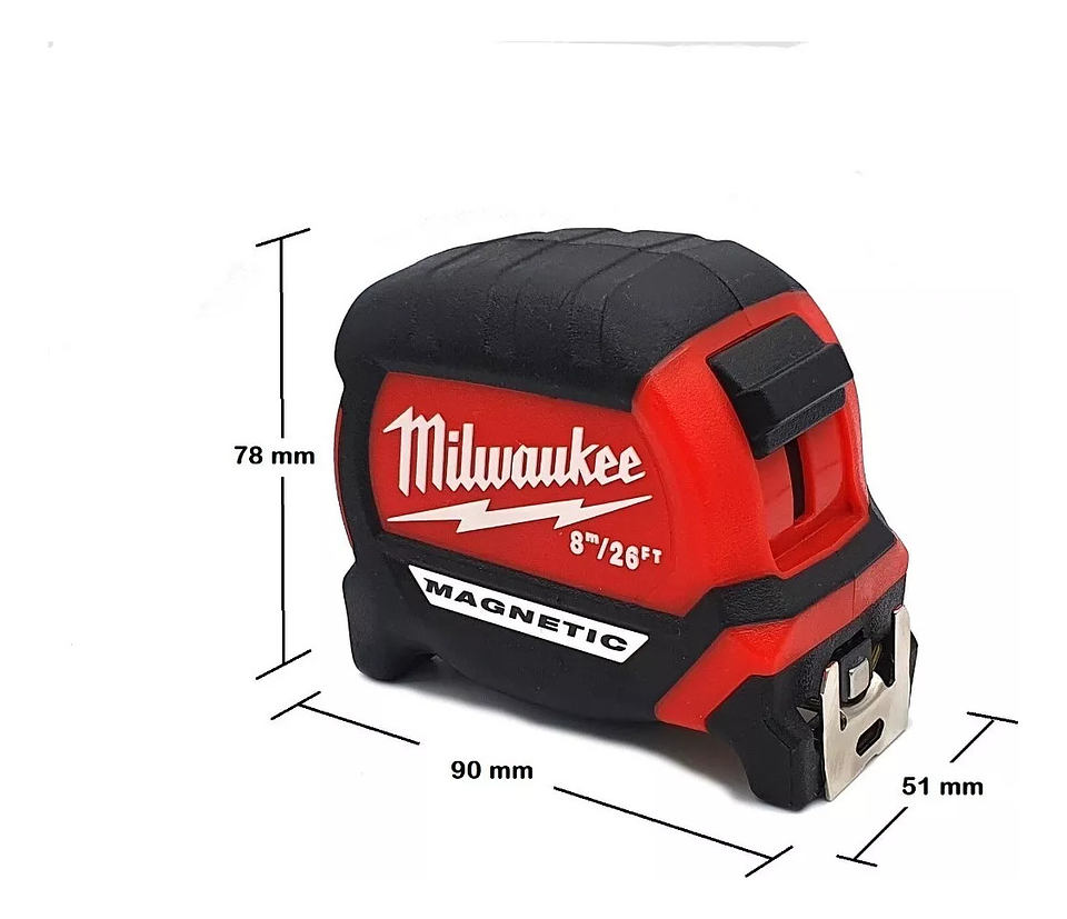 Huincha De Medir Métrica 8m Milwaukee 48-22-0326 6