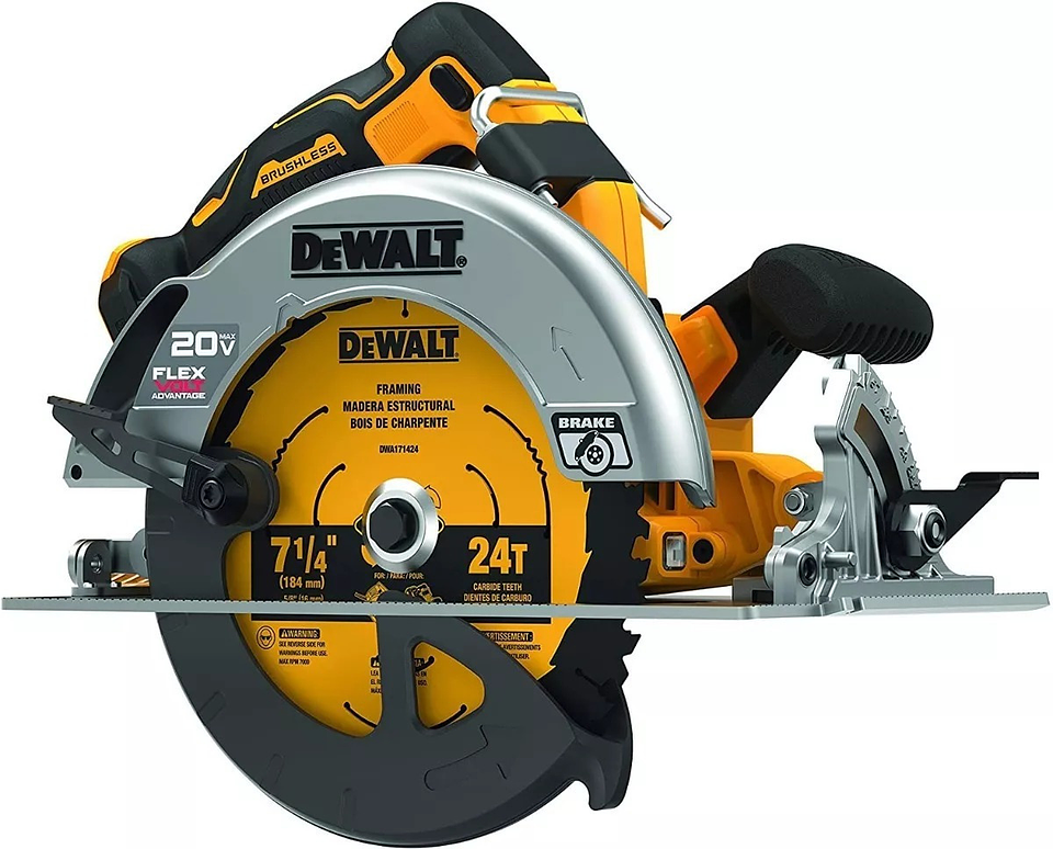 Sierra Circular Flexvolt Dewalt 7-1/4 - 60v- 20v DCS573B 1