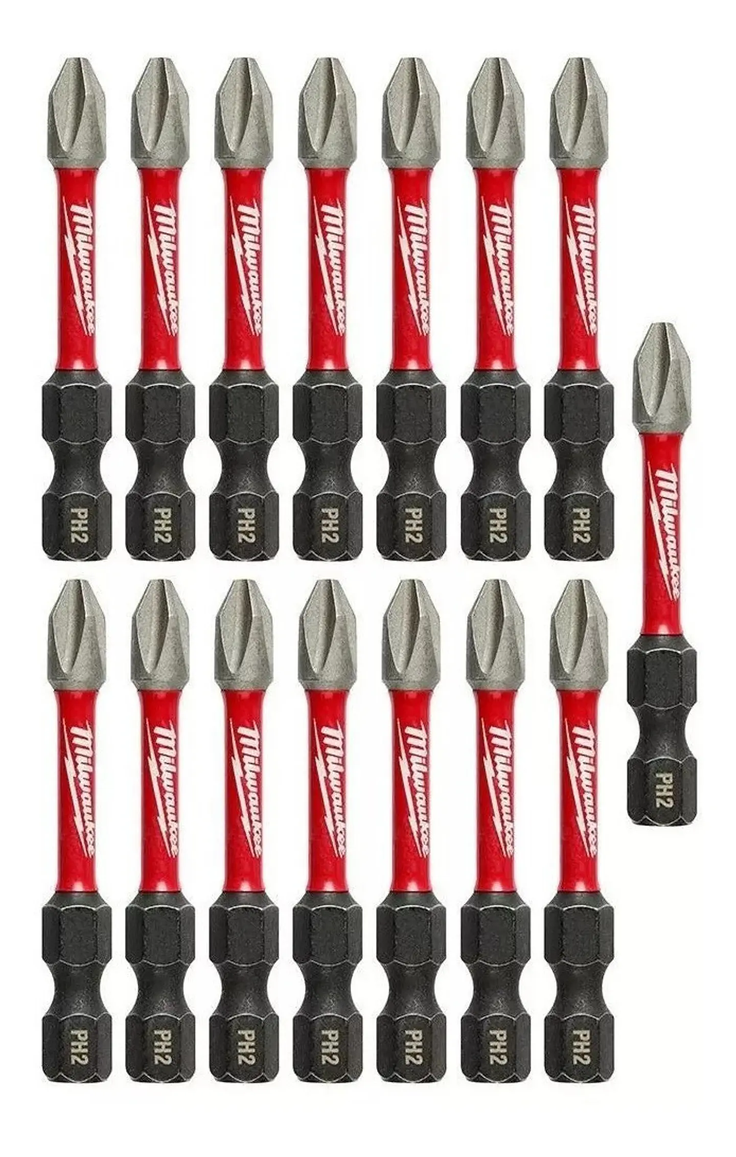 Milwaukee Pack 15 Puntas 2 PuLG. Ph2 Shockwave Impact 5