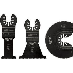 Accesorios Oscilantes Para Madera Milwaukee 3 Piezas