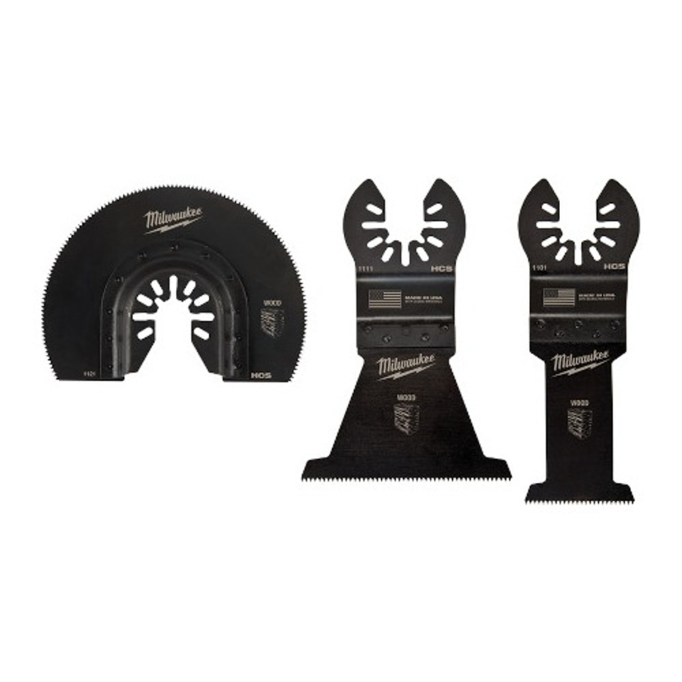 Accesorios Oscilantes Para Madera Milwaukee 3 Piezas 2