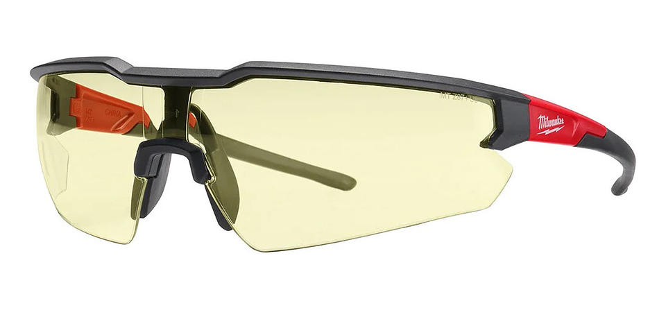 Lentes De Seguridad Amarillas Milwaukee Antirayas  1