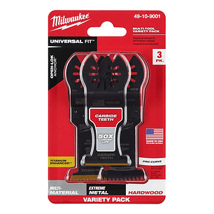 Accesorios Oscilantes Milwaukee Usa-3 Piezas 49-10-9001