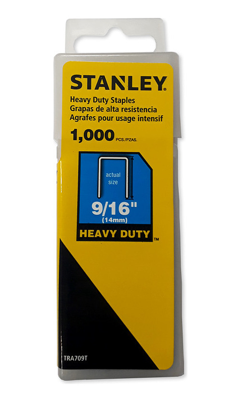 Grapas Stanley 9/16 (14mm) Caja 1000 Unidades Tra709t 