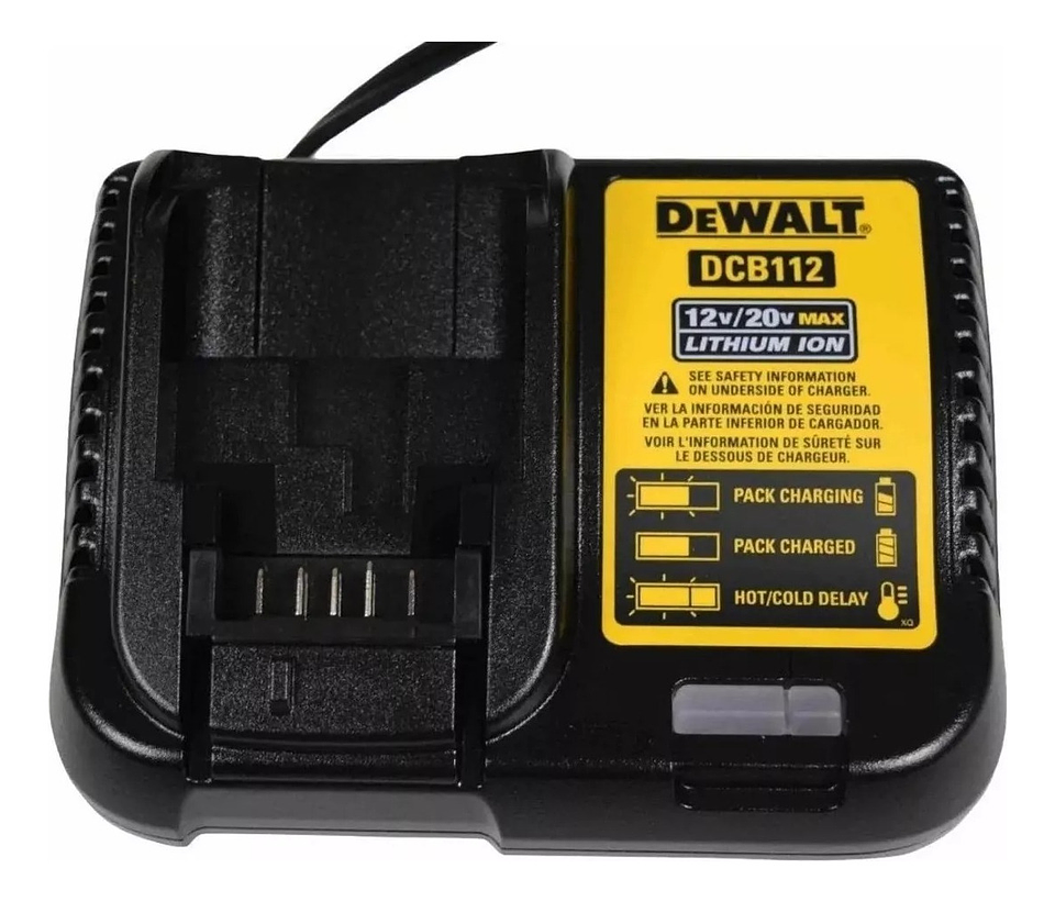 Cargador De Batería Dewalt Original DCB112/adaptado 220V 1
