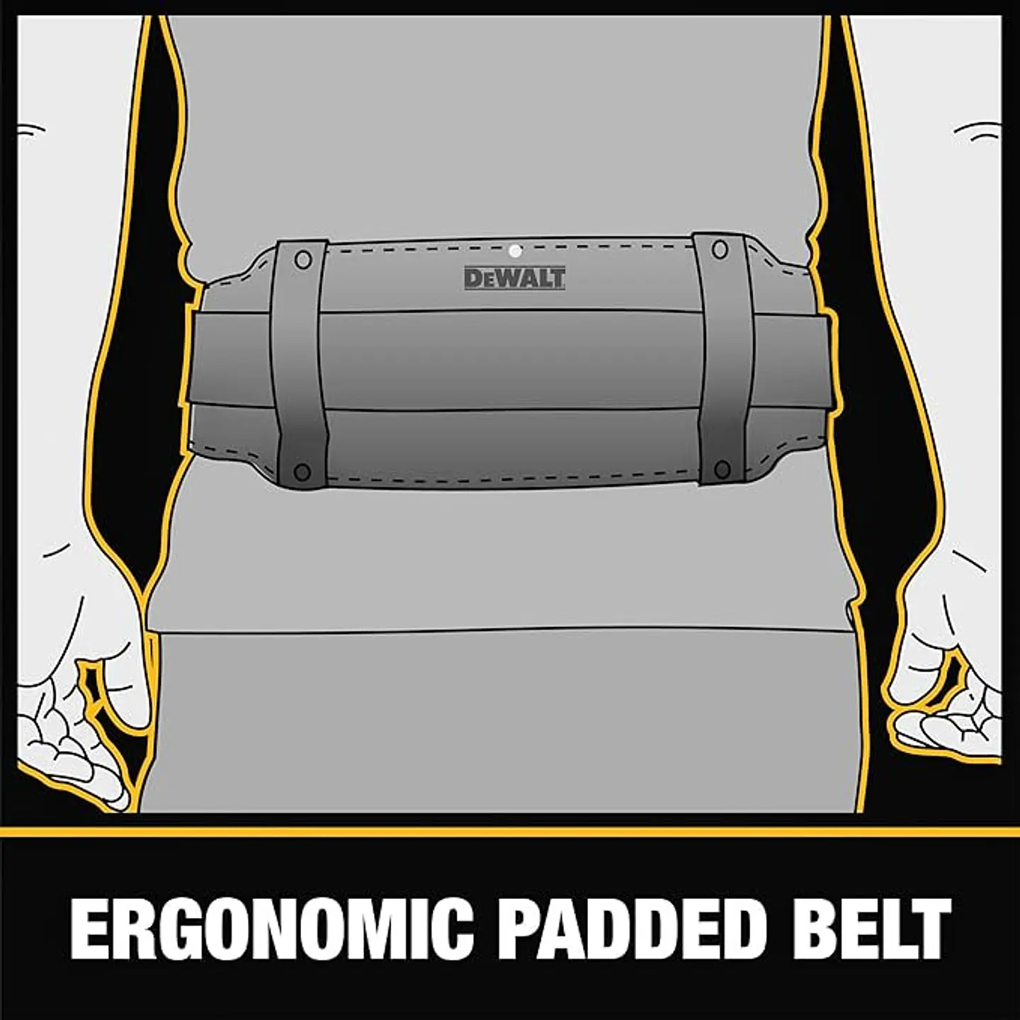 Cinturón Porta Herramienta 18 Bolsillos Ajustable Dewalt 4