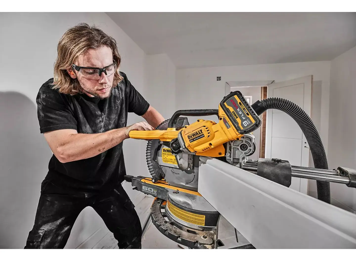 Sierra Ingleteadora Doble Bisel 12 60v Dewalt Dcs781b-b3 5