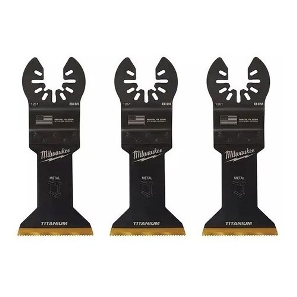 Accesorios Oscilantes Milwaukee Usa - 3 Piezas Metal 1