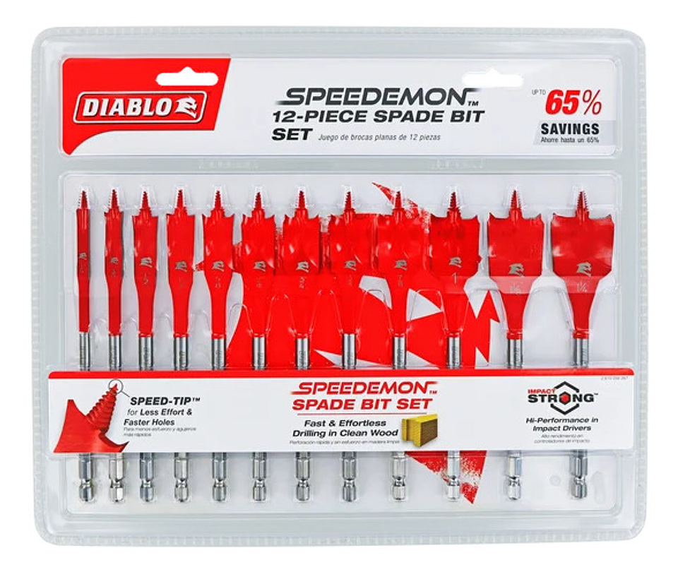 Brocas Paleta Diablo Speedemon 12 Piezas Dsp2950-s12  1