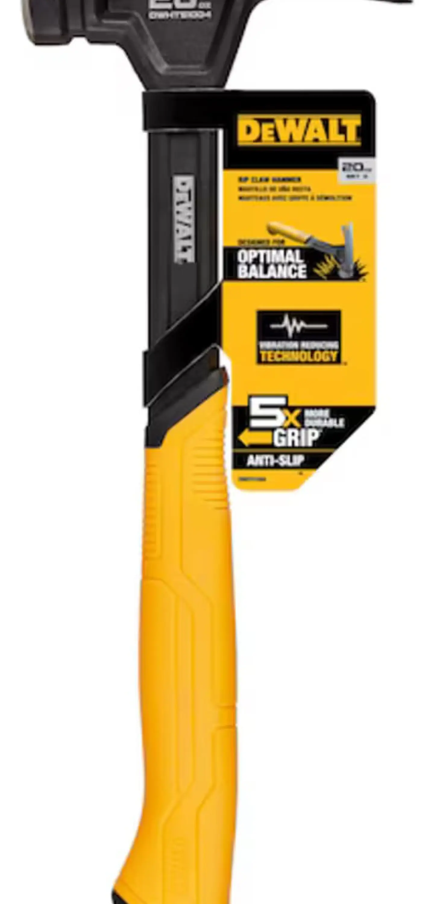 Martillo De Acero Rip Claw De 20 Oz Dewalt Dwht51004 5