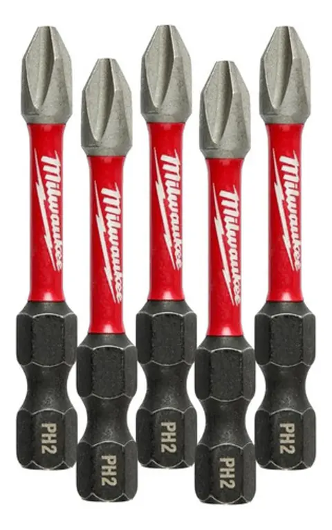 Pack 5 Puntas 2puLG. Ph2 Shockwave Milwauke 48-32-460