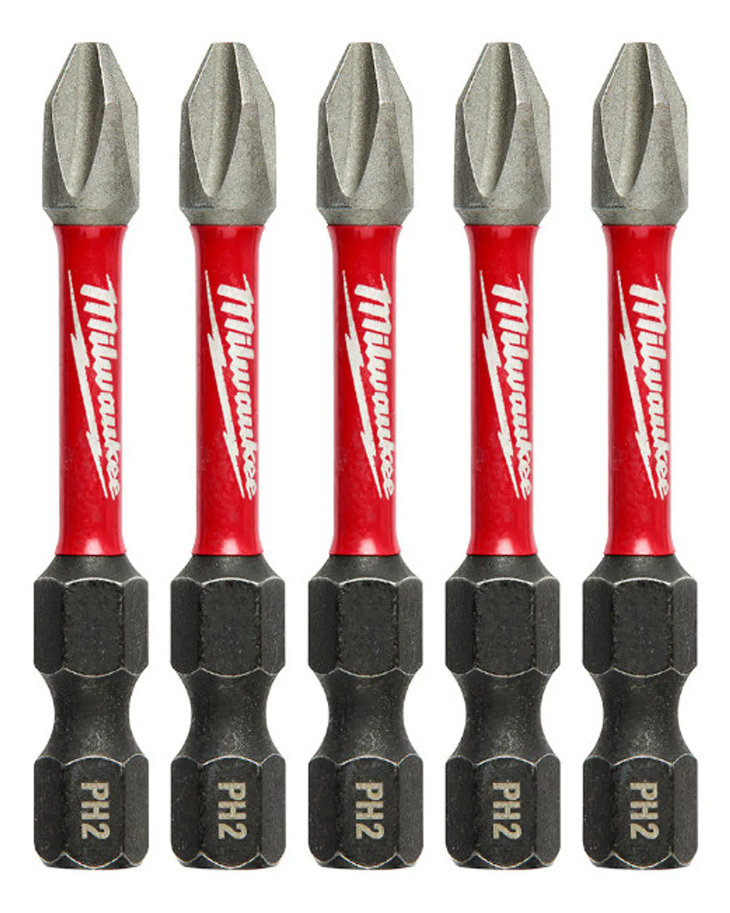 Pack 5 Puntas 2puLG. Ph2 Shockwave Milwauke 48-32-460 2