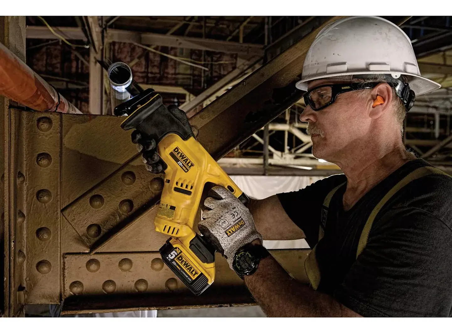 Kit Sierra Recíproca Inalámbrica 20v Max Dewalt Dcs387d1 5