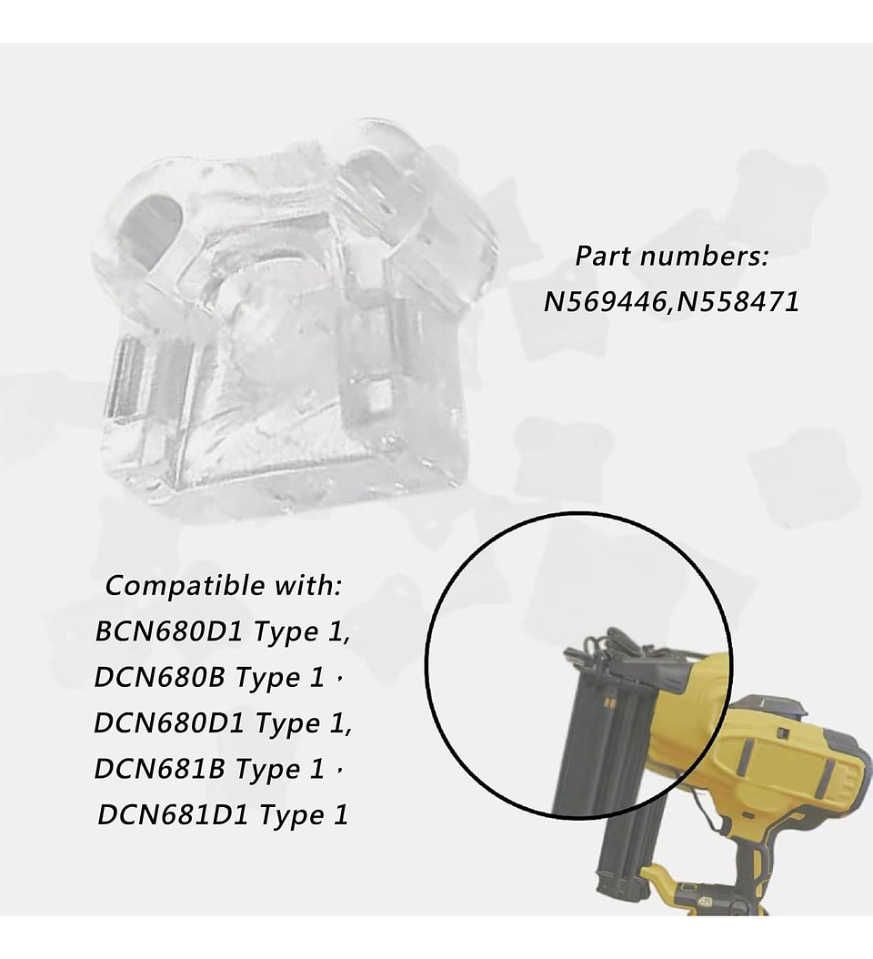 Repuesto Punta De Clavadora Dcn680b 10 Unidades 6