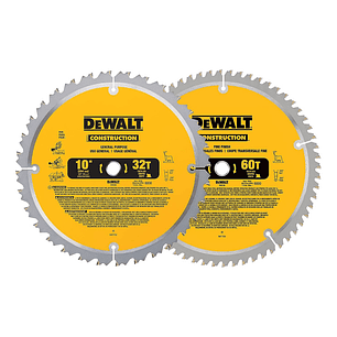 Discos Sierra 10 Dewalt Pack 32 Y 60 Dientes 