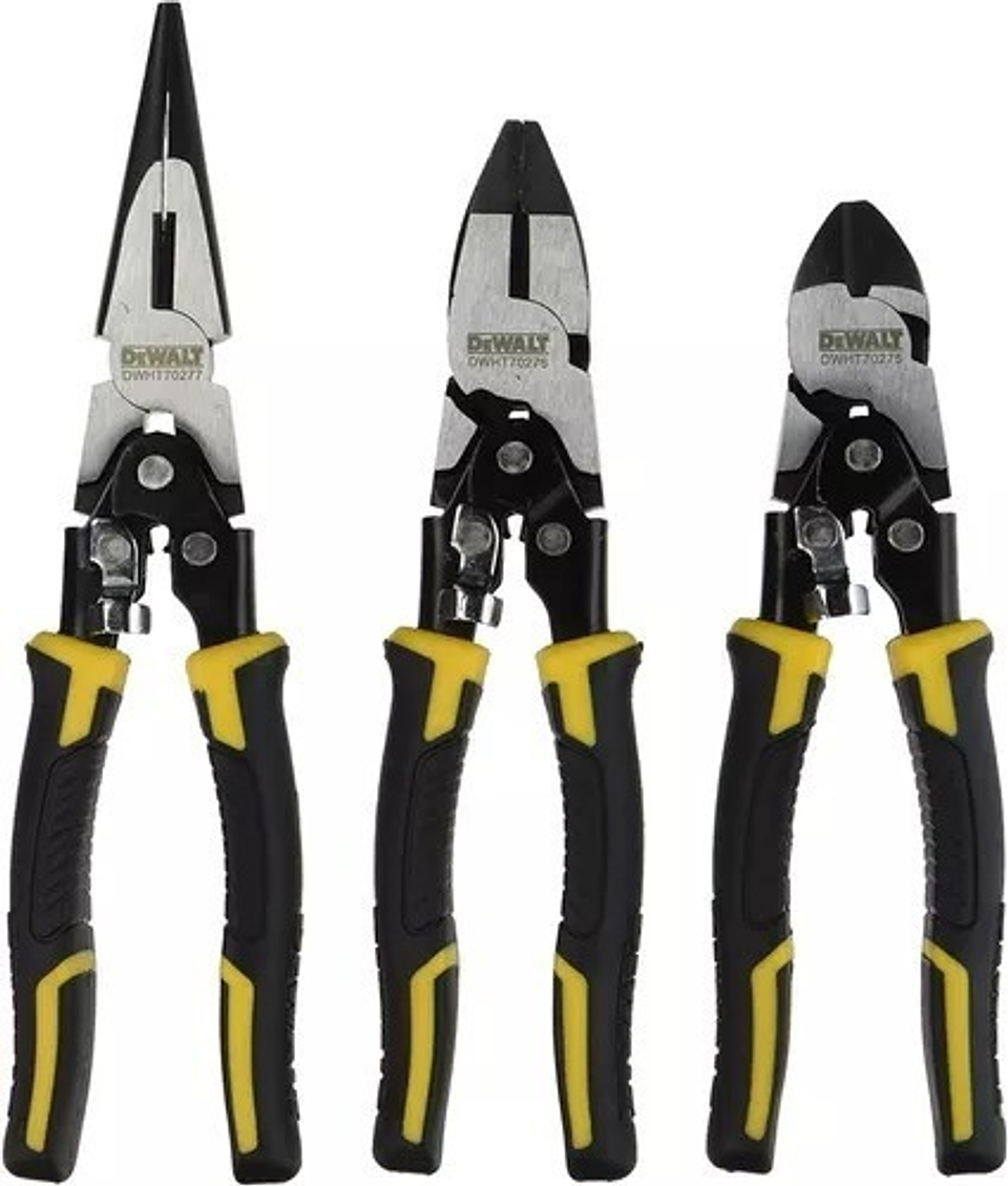 Pack De Alicates Dewalt 3 Unidades. Dwht70485 1